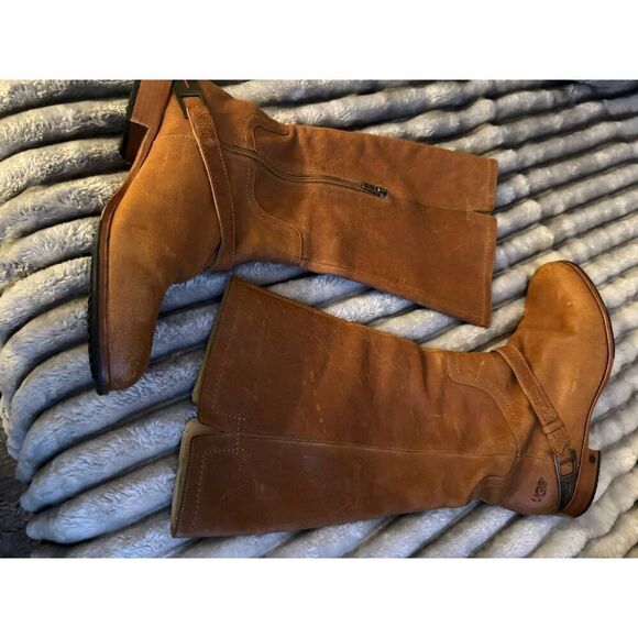 Ugg channing 2 tall riding knee high boot sz 11 leather - Picture 9 of 12